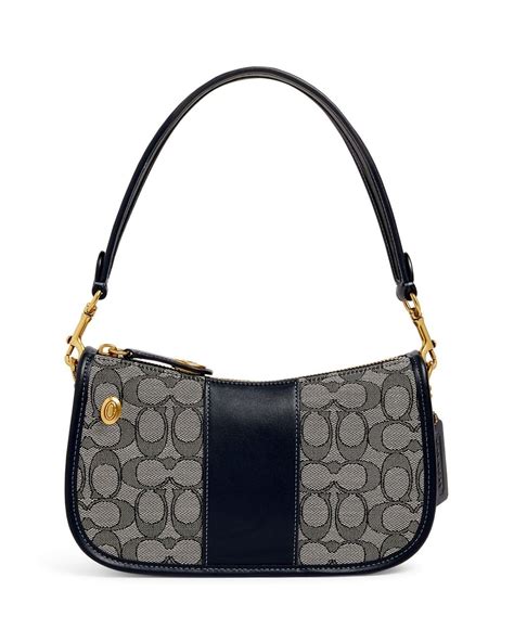 coach navy blue shoulder bag